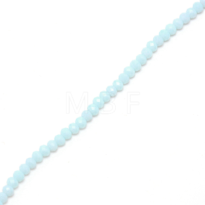 Facted Rondelle Glass Beads GLAA-TAC0008-02B-1