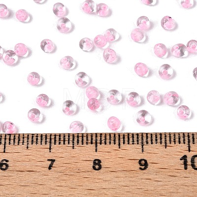 8/0 Inside Colours Transparent Glass Seed Beads SEED-T007-06G-1