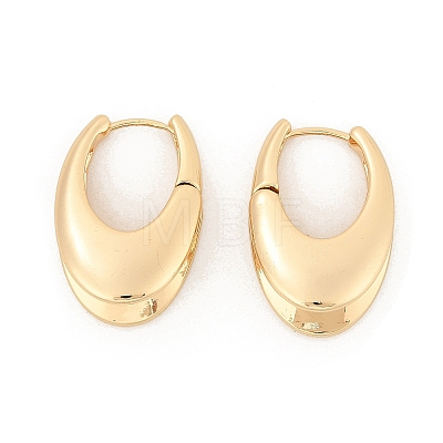 Brass Hoop Earrings for Women EJEW-U041-04G-1