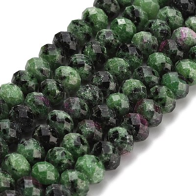 Natural Ruby in Zoisite Beads Strands G-Z111-A51-1