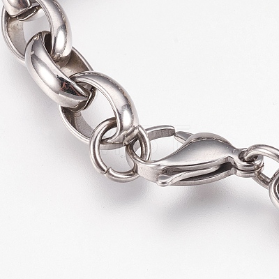 304 Stainless Steel Link Bracelets BJEW-G596-21A-1