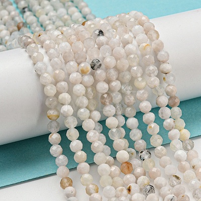 Natural Rainbow Moonstone Beads Strands G-A097-A02-04-1