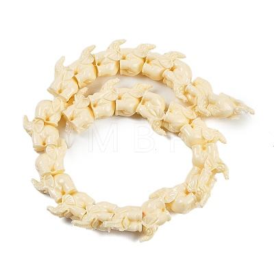 Synthetic Coral Carved Beads Strands CORA-C003-05-1