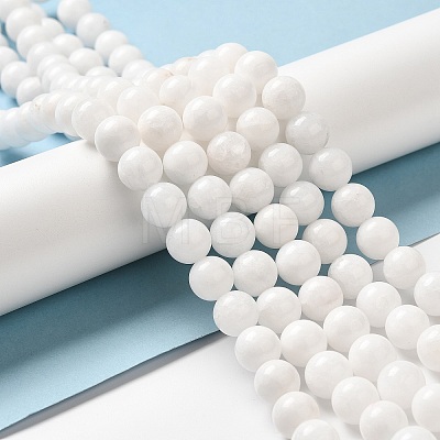 Natural Malaysia Jade Beads Strands X-G-A146-6mm-B01-1