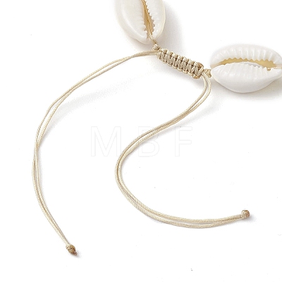Cowrie Shell and Gemstone Beads Anklets AJEW-AN00594-1