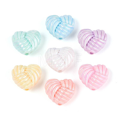 Opaque Acrylic Beads X-OACR-N150-01-1