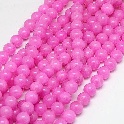 Natural Yellow Jade Beads Strands G-G598-6mm-YXS-30-1