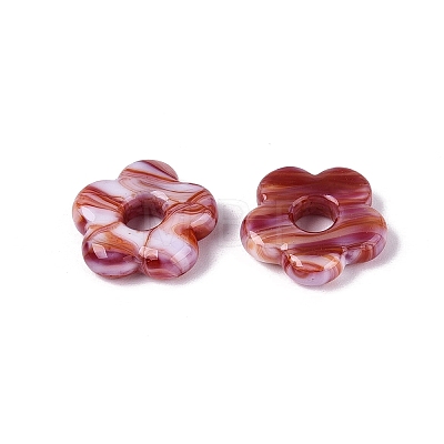 Two Tone Handmade Lampwork European Beads LAMP-N024-39-01H-1