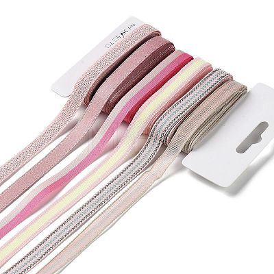 18 Yards 6 Styles Polyester Ribbon SRIB-Q022-D13-1