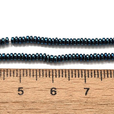 Electroplated Synthetic Non-magnetic Hematite Beads Strands G-L613-G01-01C-1