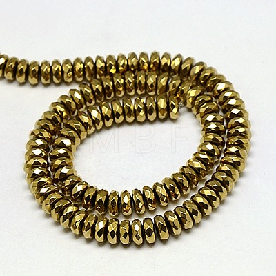 Electroplate Non-magnetic Synthetic Hematite Beads Strands G-J160-E-02-1