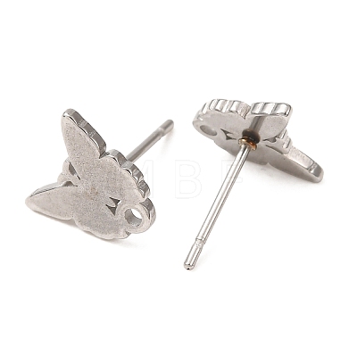 304 Stainless Steel Stud Earring Findings SA-CBA4E98-01C-P-1