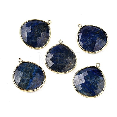 Natural Lapis Lazuli Pendants G-B009-07G-C-1