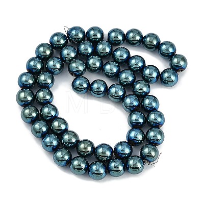 Electroplated Synthetic Magnetic Hematite Beads Strands G-G174-L01-1