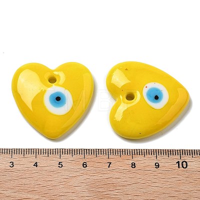 Handmade Evil Eye Lampwork Pendants LAMP-F035-11C-1