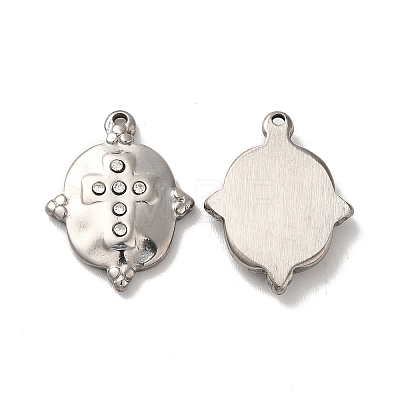 304 Stainless Steel Pendants STAS-Q001-19P-1