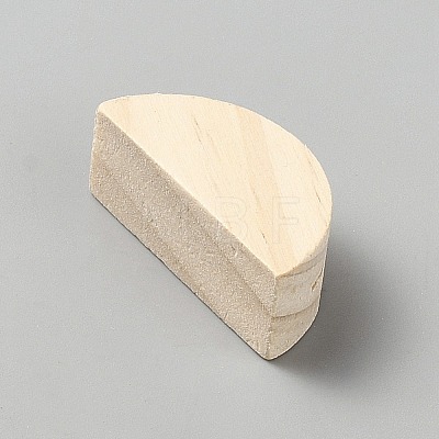 Half Round Wood Name Card Holder AJEW-WH0077-114B-1