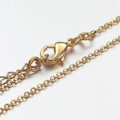 Brass Chain Necklaces MAK-F013-06G-1