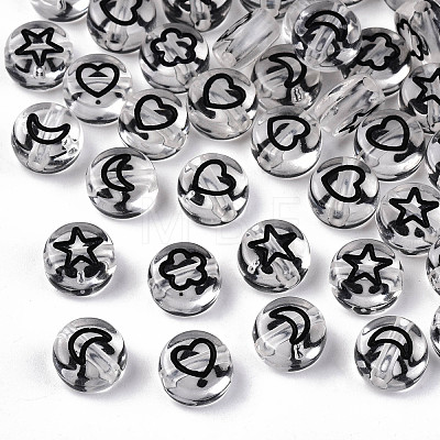 Transparent Acrylic Beads TACR-N010-002B-1