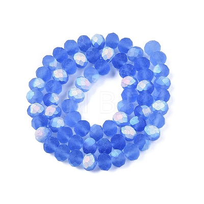 Transparent Glass Beads Strands EGLA-A044-T8mm-MB14-1