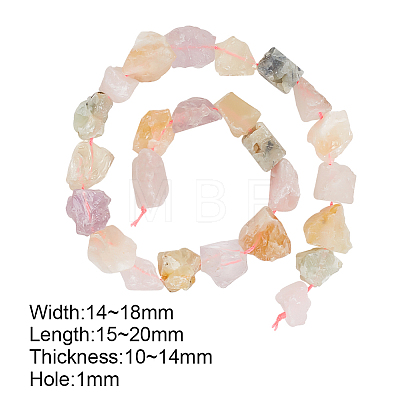 Olycraft Raw Rough Natural Mixed Gemstone Beads Strands G-OC0003-72-1