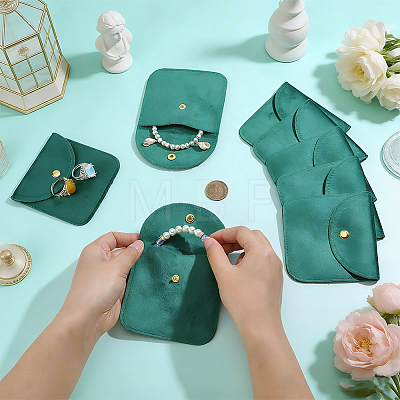 10Pcs Velvet Jewelry Storage Bags with Snap Button ABAG-HY0001-17A-1