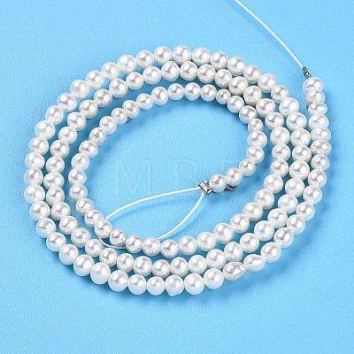 Natural Nucleated Pearl Beads Strands PEAR-N016-03B-1