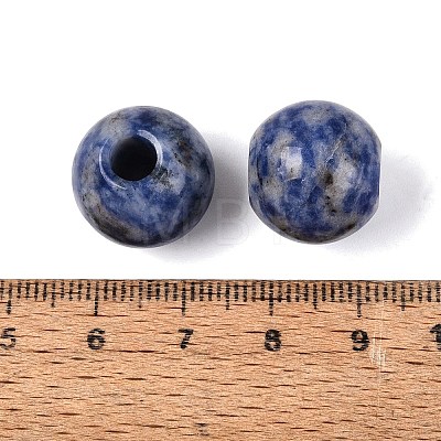 Natural Blue Spot Jasper European Beads G-Q602-09C-07-1
