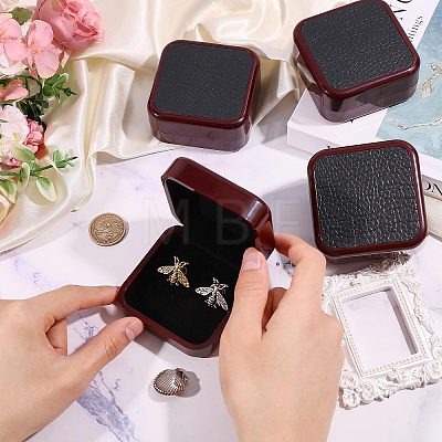 Plastic & PU Leather Jewelry Cufflink Boxes CON-WH0117-14A-1