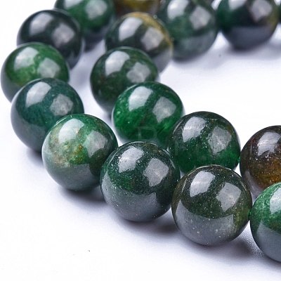 Natural Fuchsite Beads Strands G-K412-02-10mm-1