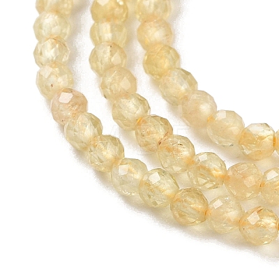 Natural Yellow Apatite Beads Strands G-N342-20A-01-1