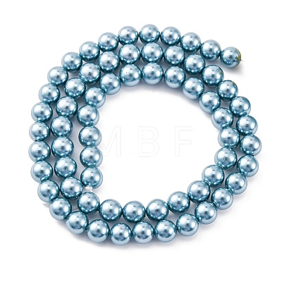 Shell Pearl Beads Strands BSHE-K015-6mm-02-1