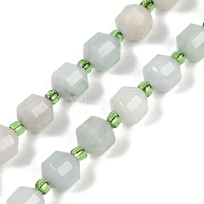 Natural Myanmar Jade Beads Strands G-O201B-120F-1