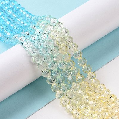 Transparent Glass Beads Strands GLAA-L045-02A-03-1