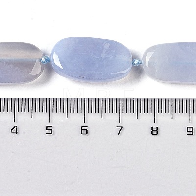 Natural Blue Lace Agate Beads Strands G-H006-A01-01-1