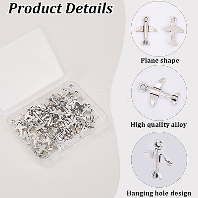 100Pcs Tibetan Style Alloy Pendants TIBEB-SC0003-56-1