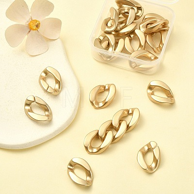 20Pcs Opaque Spray Painted Acrylic Linking Rings OACR-YW0001-53A-1