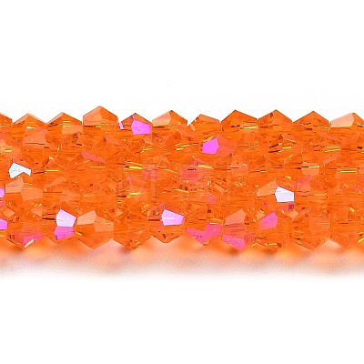 Transparent Electroplate Glass Beads Strands LS-GLAA-F029-3mm-D11-1