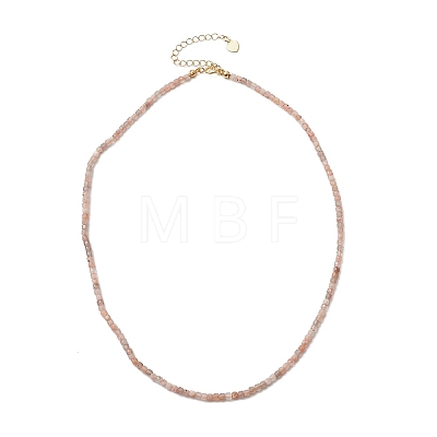 Natural Mixed Gemstone Faceted Cube Beaded Necklaces for Women NJEW-JN06285-1