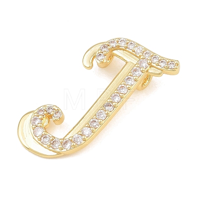 Brass Micro Pave Clear Cubic Zirconia Pendants CU-CBA8481-01G-J-1