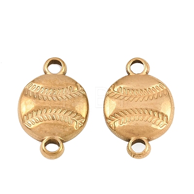 304 Stainless Steel Sports Ball Links Connector Charms STAS-Z203-10G-02-1