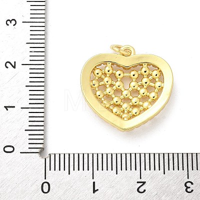 Brass Micro Pave Cubic Zirconia Pendants KK-S511-29G-02-1