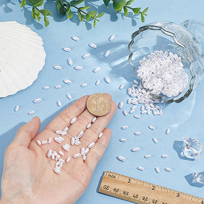1500Pcs 2 Styles Rice Imitation Pearl Acrylic Beads OACR-FG0001-36-1