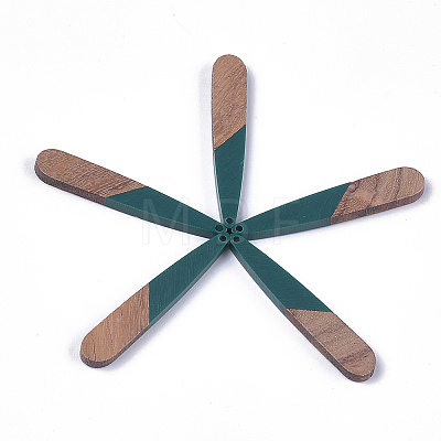 Resin & Walnut Wood Pendants LS-RESI-S358-40I-1