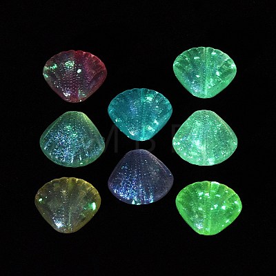 Luminous Transparent Acrylic Beads OACR-G033-06E-1