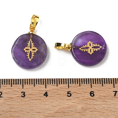 Natural Mixed Gemstone Pendants G-K385-18G-1