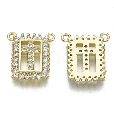 Brass Micro Pave Cubic Zirconia Pendants X-ZIRC-S061-195G-NF-1