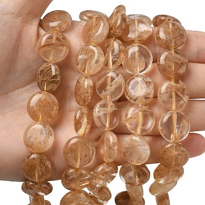Watermelon Stone Glass Beads Strands G-L648-B14-15mm-1