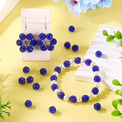 30Pcs Pave Disco Ball Beads RB-TA0001-26D-1