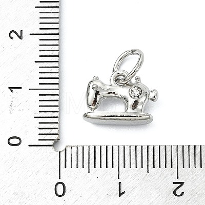 304 Stainless Steel Rhinestone Pendants STAS-A145-04J-P-1